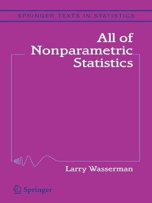 cover image of All of Nonparametric Statistics